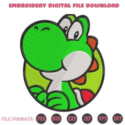 yoshi mario embroidery designs file
