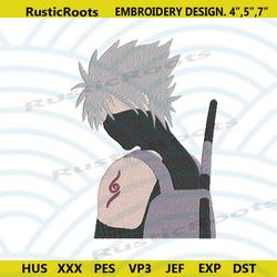 kakashi shippuden no face embroidery design file