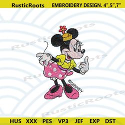 minnie mouse cute embroidery instant download