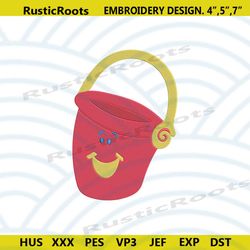 pail blues clues machine embroidery design, blues clues cartoon embroidery download file, blues clues character embroide