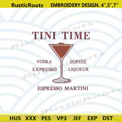 espresso martini embroidery designs download, tini time embroidery digital files, espresso machine embroidery digital de