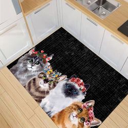 Cat Pattern Rug,kitchen Rug,non Slip Kitchen Rug,washable Kitchen Rug,kitchen Runner Rug, Modern Rug,decorative Rug ,are