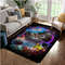 Cat In Galaxy Space Cosmos Area Rug Kitchen Rug US Gift Decor.jpg