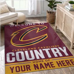 Cleveland Cavaliers Personalized NBA Area Rug Carpet Living Room Rug