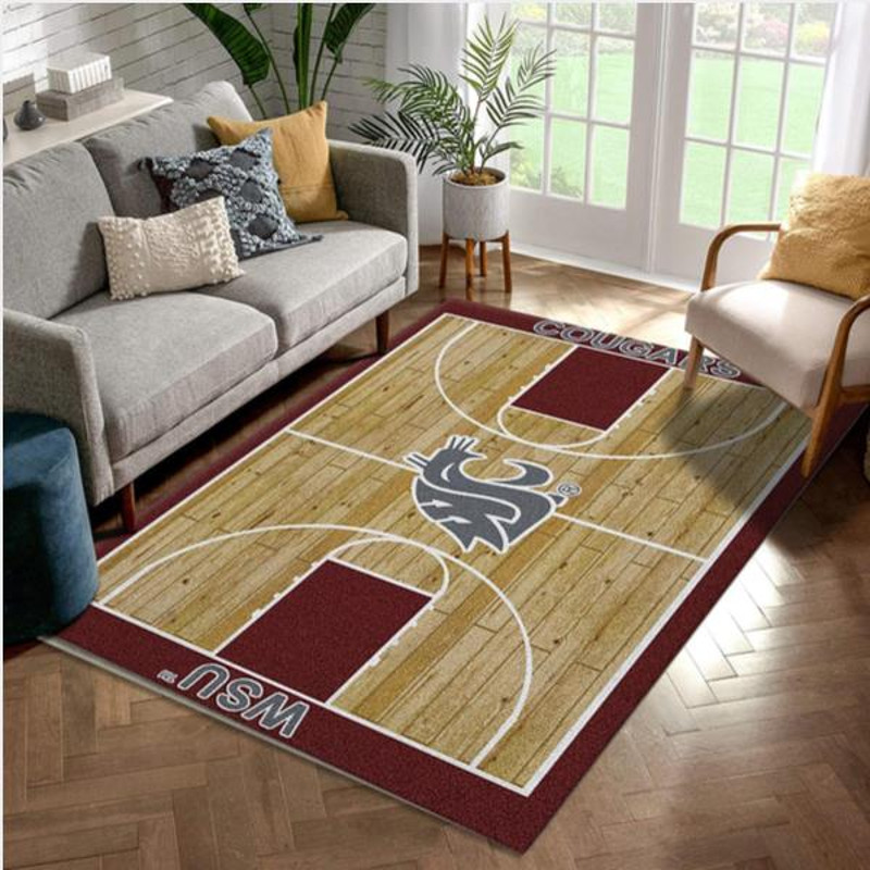 College Home Court State Basketball Team Logo Area Rug Living Room Rug Christmas Gift US Decor.jpg