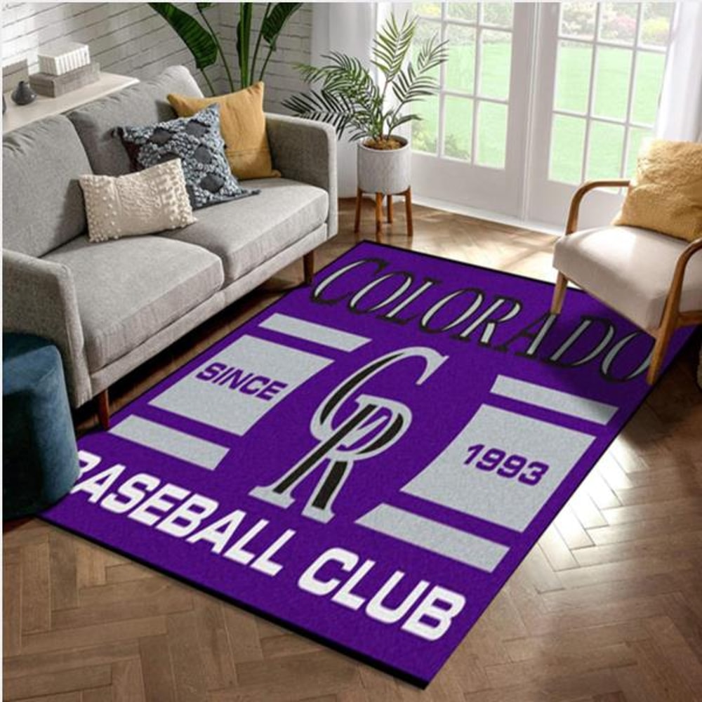 Colorado Rockies Baseball Club Area Rug Living Room Rug Family Gift US Decor.jpg
