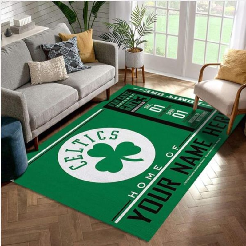 Customizable Boston Celtics Wincraft Personalized NBA Area Rug Living Room Rug US Gift Decor.jpg