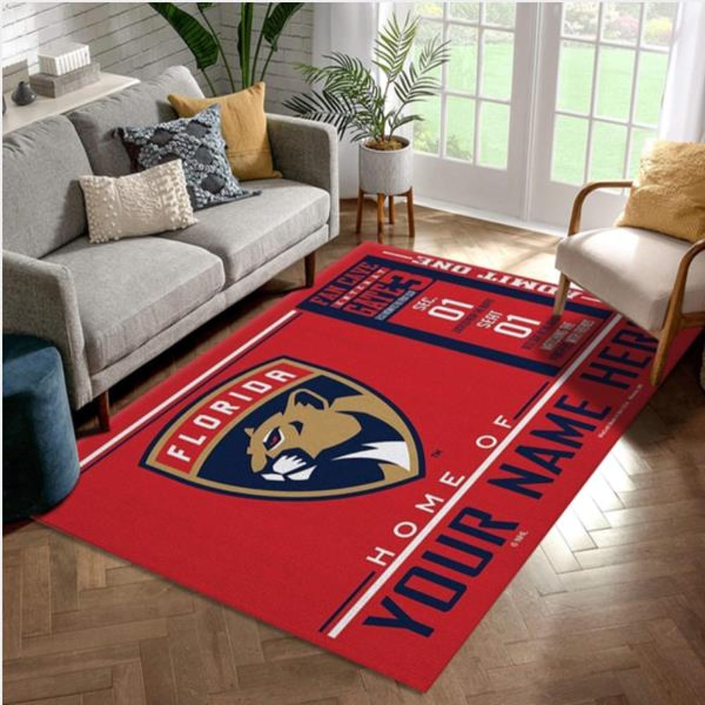 Customizable Florida Panthers Wincraft Personalized NHL Area Rug Living Room Rug Home Decor.jpg
