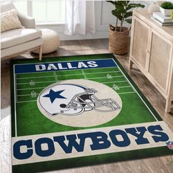 Dallas Cowboys Retro NFL Rug Bedroom Rug Home Decor Floor Decor 1