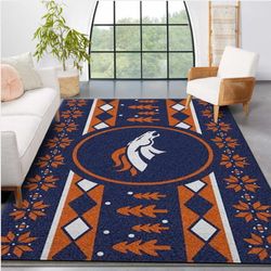 Denver Broncos NFL Area Rug Carpet Bedroom Rug Us Gift Decor