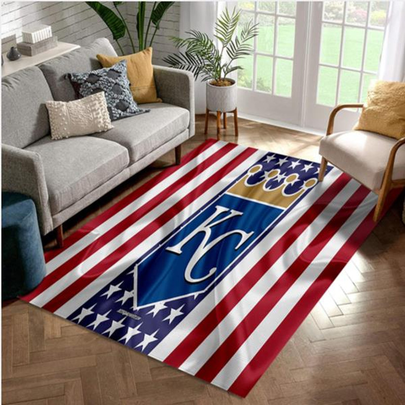 Kansas City Royals Team With American Flag Team Logo Wooden Style Nice Gift Home Decor Rectangle Area Rug.jpg