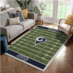 Los Angeles Rams Imperial Homefield Rug NFL Area Rug Kitchen Rug Family Gift US Decor