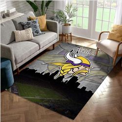 Minnesota Vikings NFL Rug Bedroom Rug Home US Decor