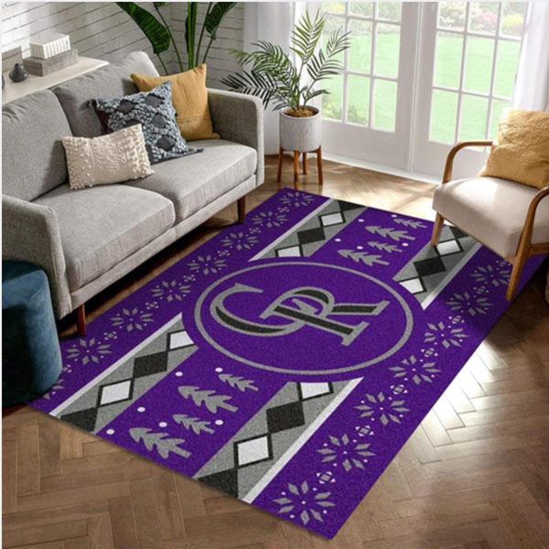 MLB Team olorado Rockies Area Rug Bedroom Rug Christmas Gift US Decor.jpg