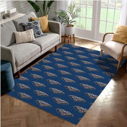 new orleans pelicans patterns 1 reangle area rug bedroom rug home decor