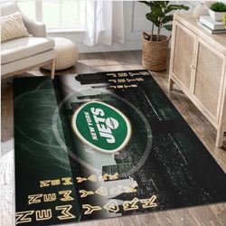 New York Jets NFL Area Rug Bedroom Rug Home US Decor