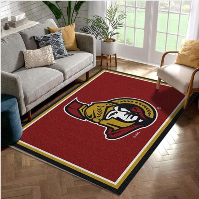 NHL Spirit Ottawa Senators Area Rug Carpet Bedroom Rug Family Gift US Decor.jpg