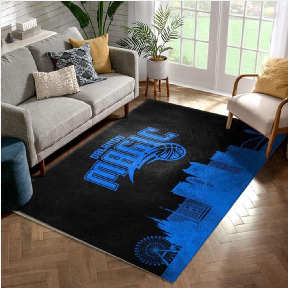Orlando Magic Skyline Area Rug Bedroom Home US Decor.jpg