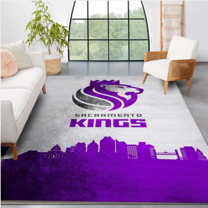 Sacramento Kings Skyline Area Rug Living room and bedroom Rug Christmas Gift US Decor.jpg