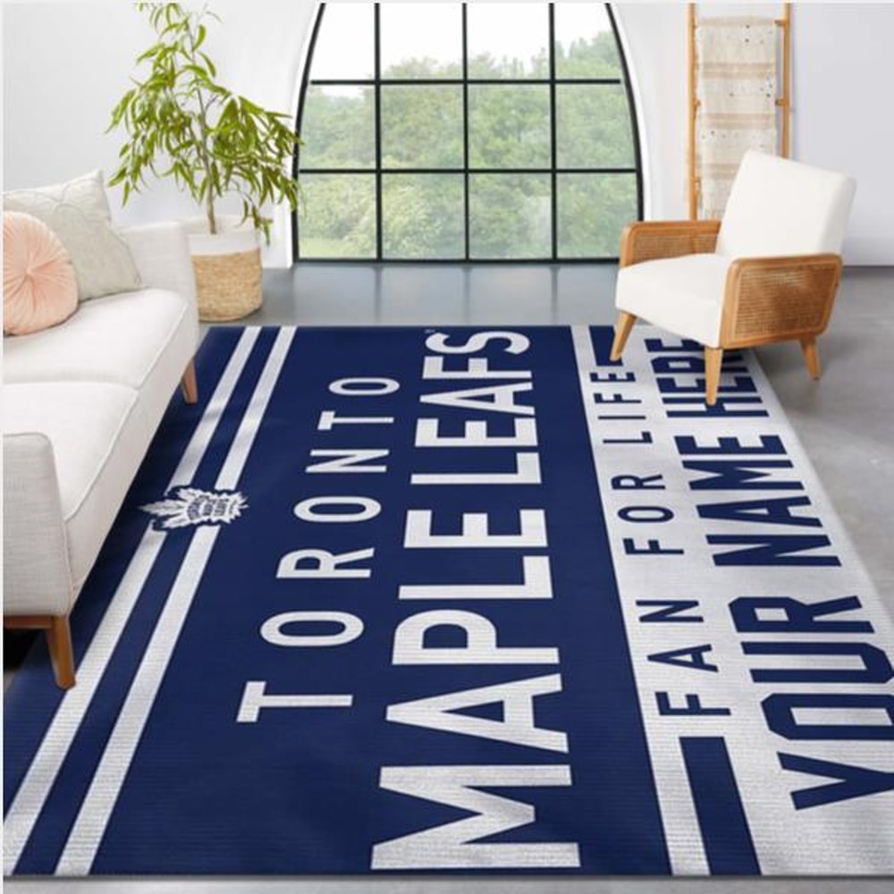 Toronto Maple Leafs Personal NHL Team Logo Area Rug Sport Living Room Rug.jpg