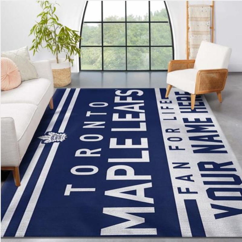 Toronto Maple Leafs Personal NHL Team Logo Area Rug Sport Living Room Rug.jpg