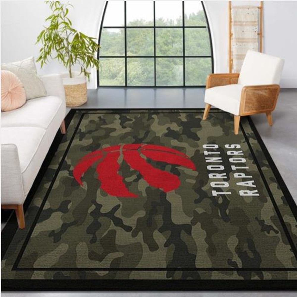 Toronto Raptors Nba Team Logo Camo Style Nice Gift Home Decor Rectangle Area Rug.jpg