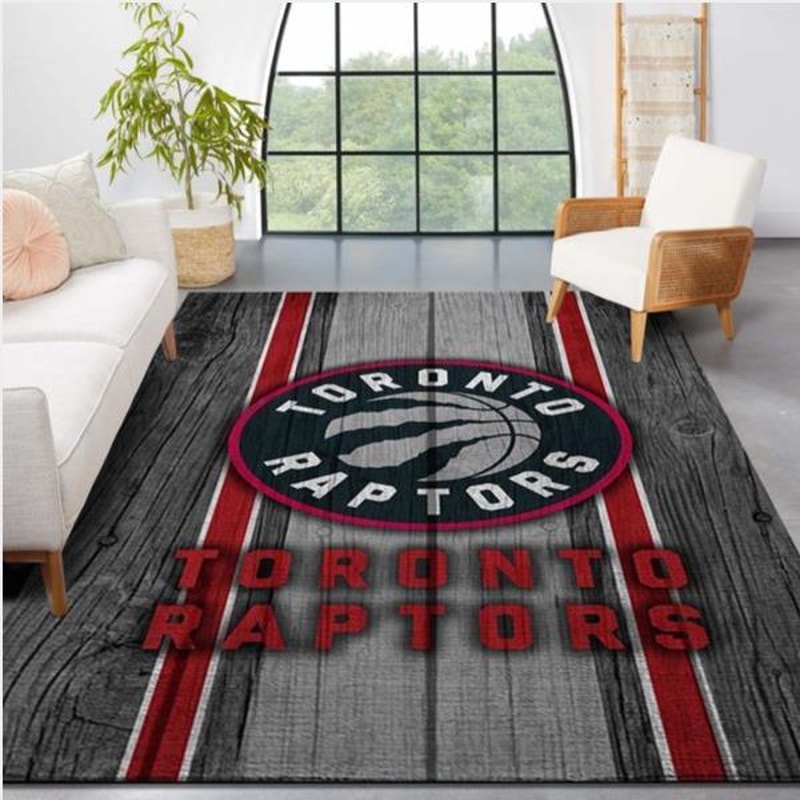 Toronto Raptors Nba Team Logo Wooden Style Nice Gift Home Decor Rectangle Area Rug 1.jpg