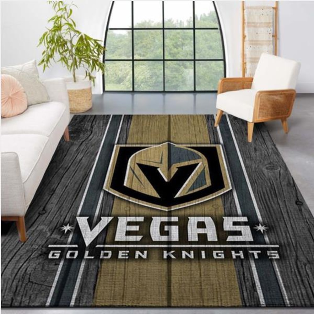 Vegas Golden Knights Nhl Team Logo Style Nice Gift Home Decor Rectangle Area Rug.jpg