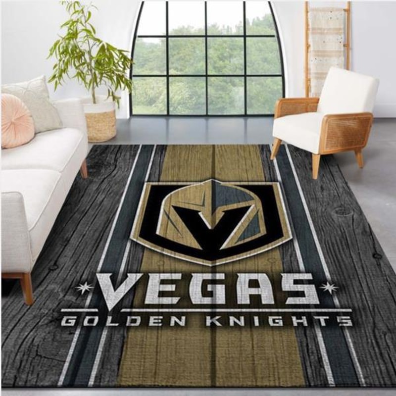 Vegas Golden Knights Nhl Team Logo Style Nice Gift Home Decor Rectangle Area Rug.jpg