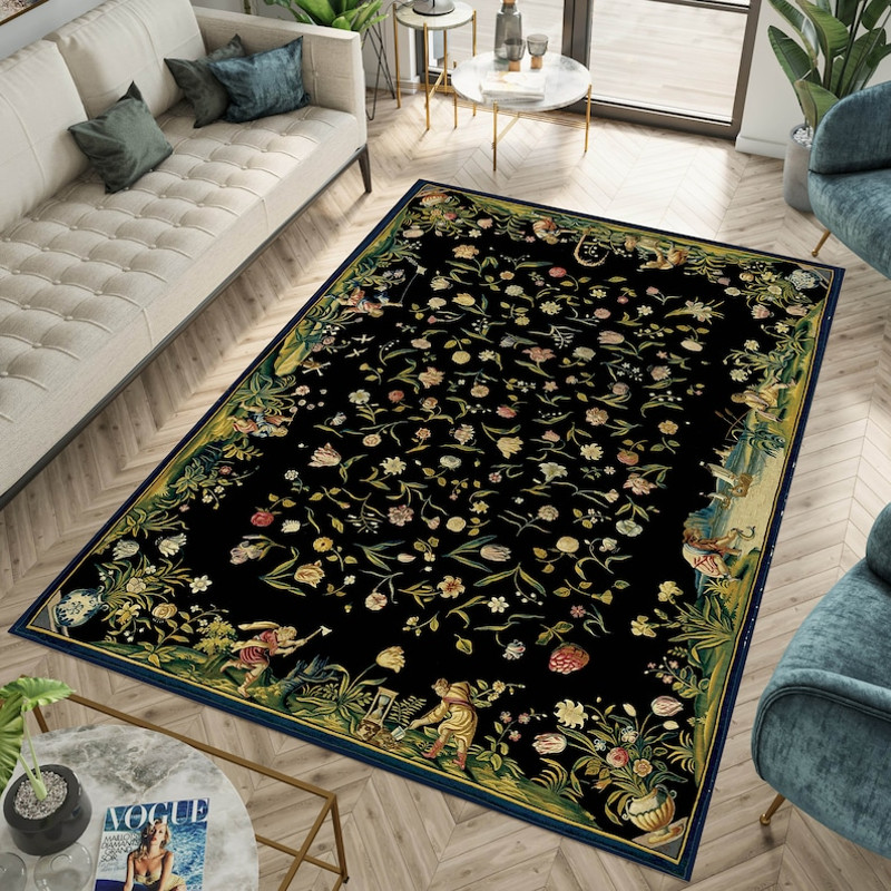 Floral Rug, Garden Rug,Flower Rug,Flower Theme Rug,Garden Pattern Rug,Nature Rug,Home Decoration Rug,Popular Rug,Area Rug,Modern Rug2.jpg