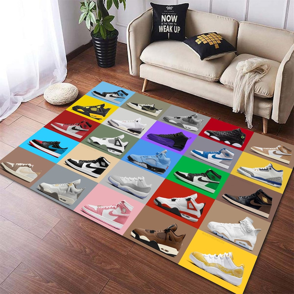 Basketball Rug, Sneakers Area Rug, Sneakers Rug, Sneaker Boxes Rug, Sport Rug, Sneakers Carpet, Sneakers Gift1.jpg