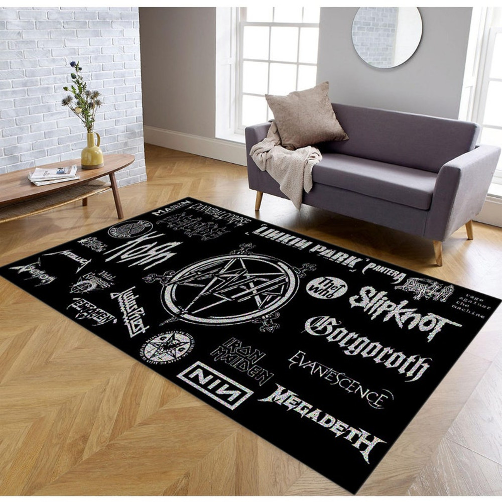 Rock Groups Rug, Cool Logos Rug, Rock Music Rug, Heavy Metal Rug, Popular Rug, Living Room Rugs1 (1).jpg