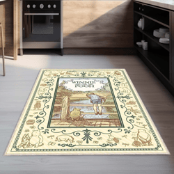cute bear rug, winniethepooh rug, cute rug, cartoon rug, kids room rug, nursery decor