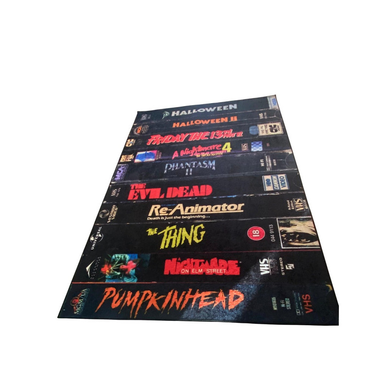 Retro Movies, VHS Films, Horror, Modern Rug, Colorful Rug, Art Rug, Movie Rug, Home Decor Rug, Non slip Rug, Carpet, Popular Rug, Area Rug3.jpg