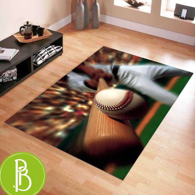 Baseball Enthusiast'S Dream Gift Worthy Living Room Rug - Print My Rugs.jpg