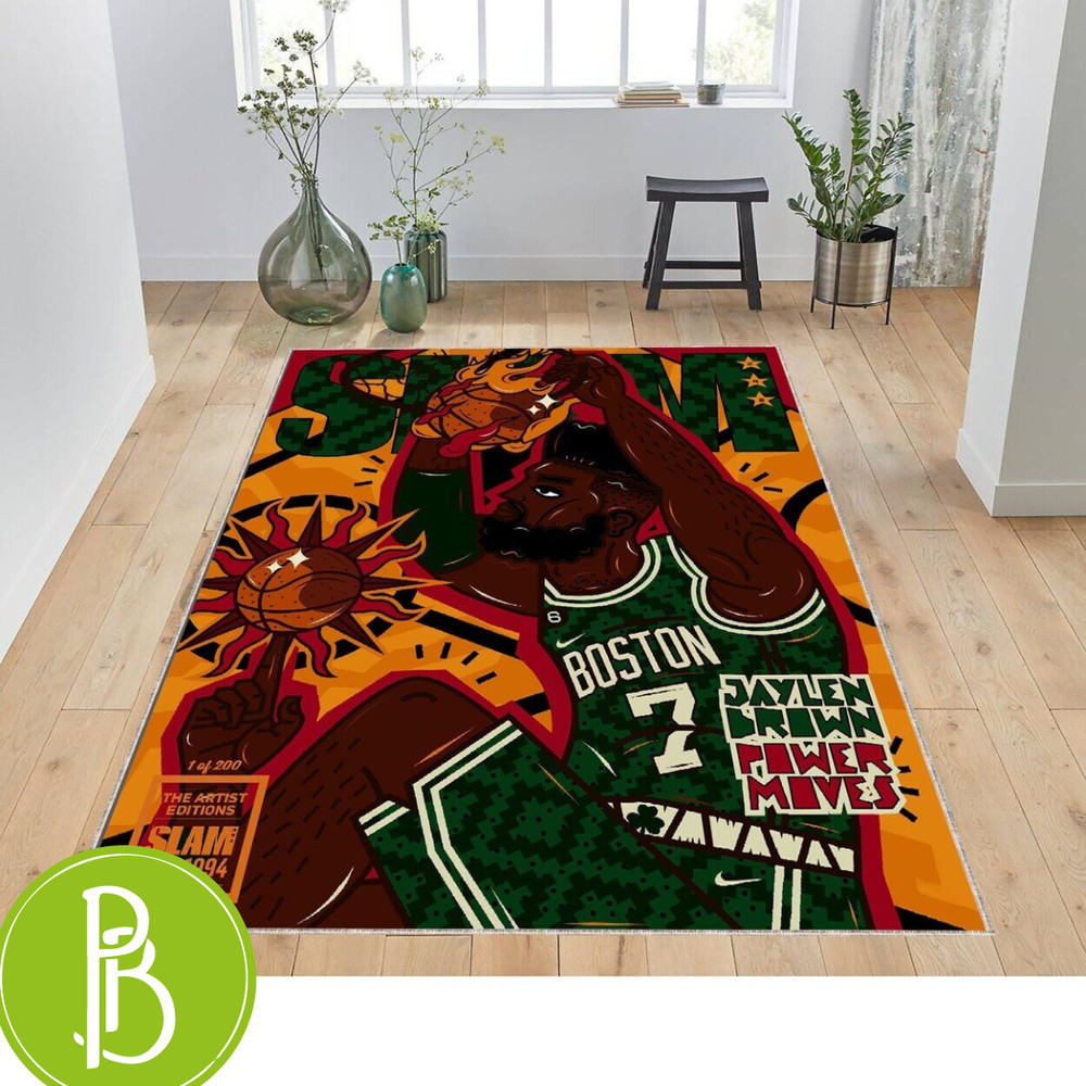 Basketball Rug For Teen'S Nursery Flying Man Theme Gift Rug - Print My Rugs.jpg