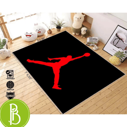 basketball sportsman custom rug a slam dunk for decor