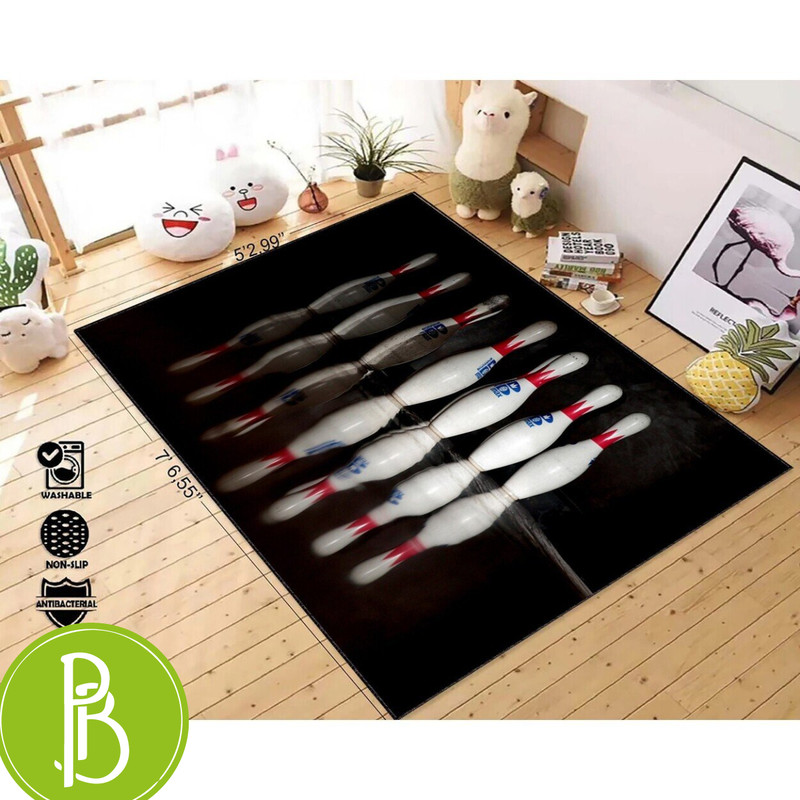 Bowling Lover'S Living Room Custom Rug Game Series Deco Rug - Print My Rugs.jpg