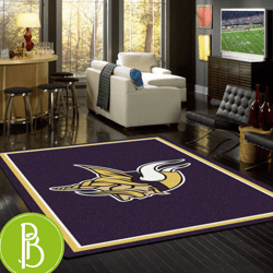Elevate Your Space With The Minnesota Vikings Nfl Team Spirit Rug Show Your Team Pride!