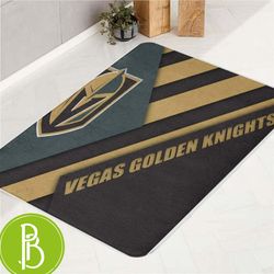 Faded Vegas Golden Knights Stylish Shapes Bath Rugs