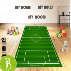 Football Play Rug Perfect Gift For Sports Fans Custom Hygienic Rug For Baby Room