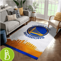 Golden State Warriors Nba Team Area Rug Perfect Family Gift For Your Living Room Decor