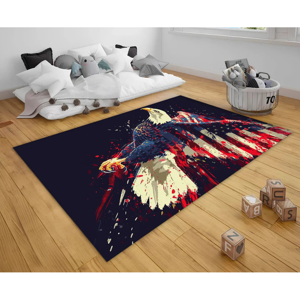 Eagle American flag Rug, Freedom Symbol Rug, Eagle Flag Rug, American Flag Rug, American Flag Carpet, Eagle Carpet,USA Flag Rug,American Rug.png