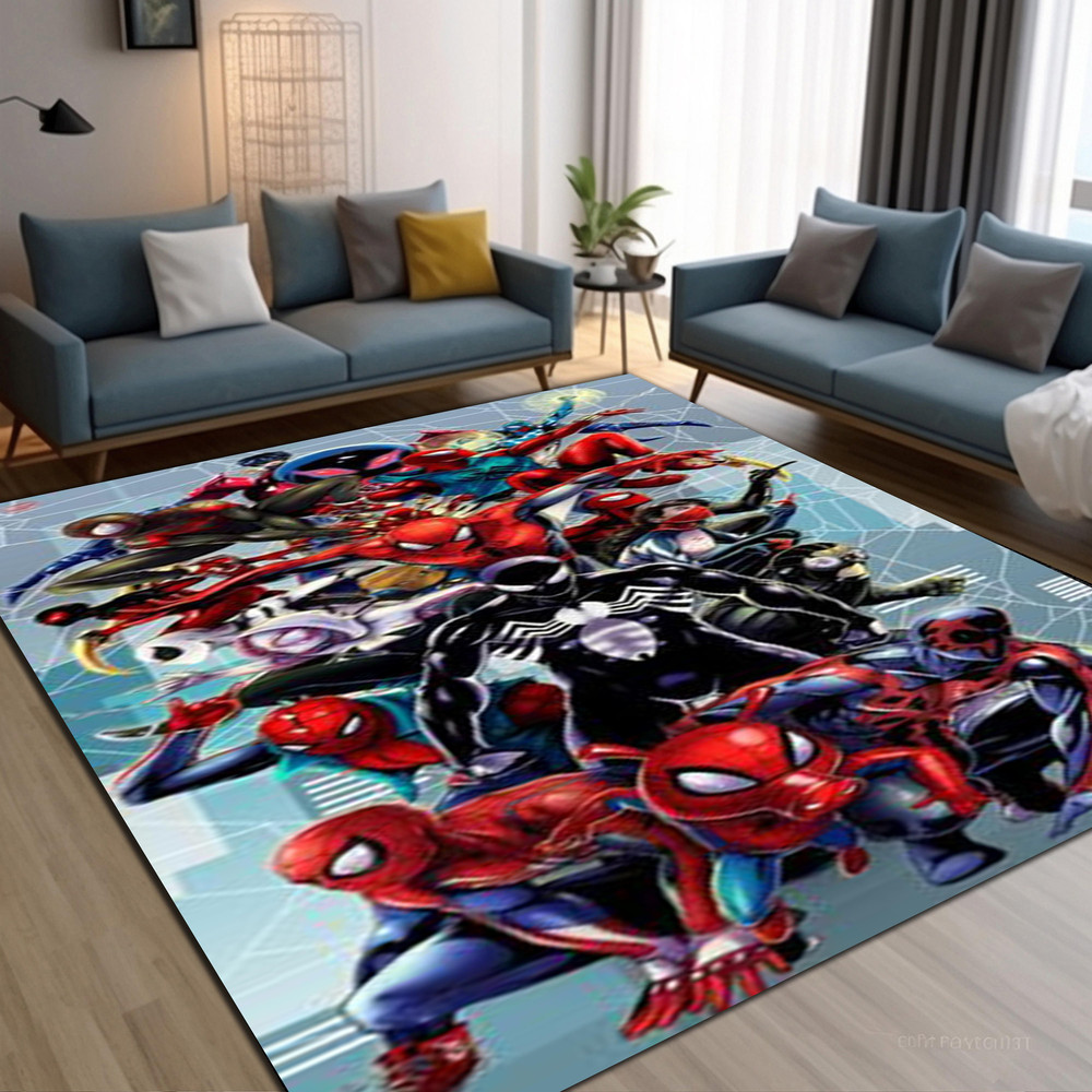 Amazing Spiderman Rug, Spiderman Rug, Comics Carton Cover Rug, Legend Cartoon Rug, Kids Room Rug, Kids Room Decor, Floor Rug, Washable Rug.jpg