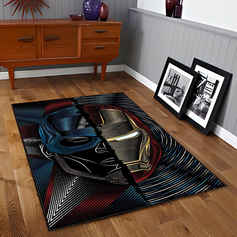 Avenger Decor Rug, Super Hero Rug, Floor Rug, Iron Man Rug, Captain America Rug, Unique Decor Rug, Custom Gift Rug, Themed Decor Rug, Kids.jpg