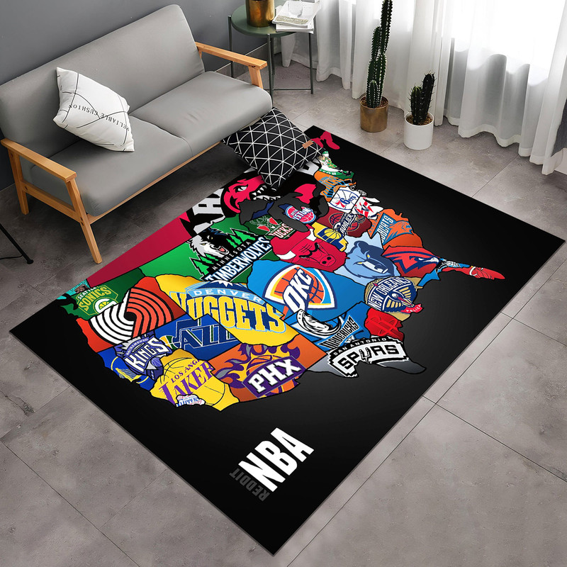 Basketball Map,Basketball Rug,Basketball Teams Rug,Colorful Rug,Sport Rug,Young Room Rug,Boys Room Rug,Custom Rug,Personalized Gift,Area Rug.jpg