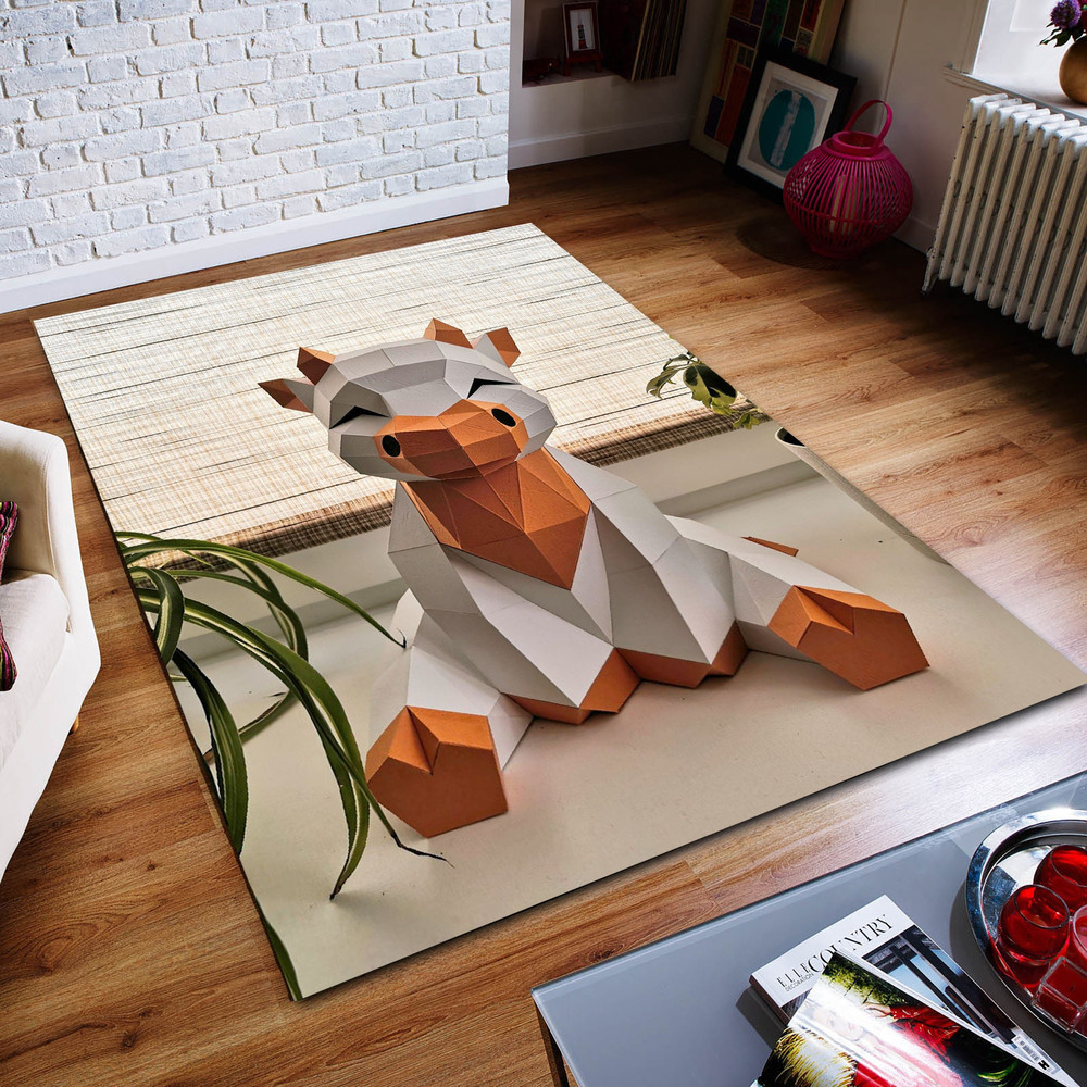 Cute Cow Rug, Flower Arrangement Rug, Abstract Rug, Custom Rug, Home Decor Rug, Modern Rug, Non slip Rug, Popular Rug, Area Rug.jpg