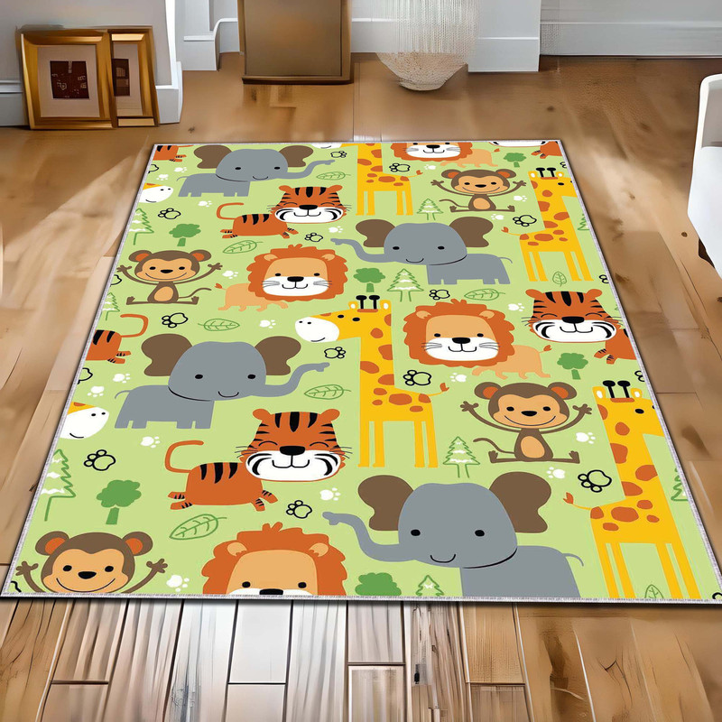 Giraffe Rug, Elephant Rug, Lion Rug, Kids Room Rug, Nursery Rug, Runner Rug, Area Rug, Kids Room Decor, Birthday Gift Rug, Custom Rug, Floor.jpg