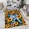Sunflower Themed Custom Design Rug, Sunflower Rug, Colorful Flower Rug, Floral Rug, Kids Room Rug, Nursery Room Decor Rug.jpg