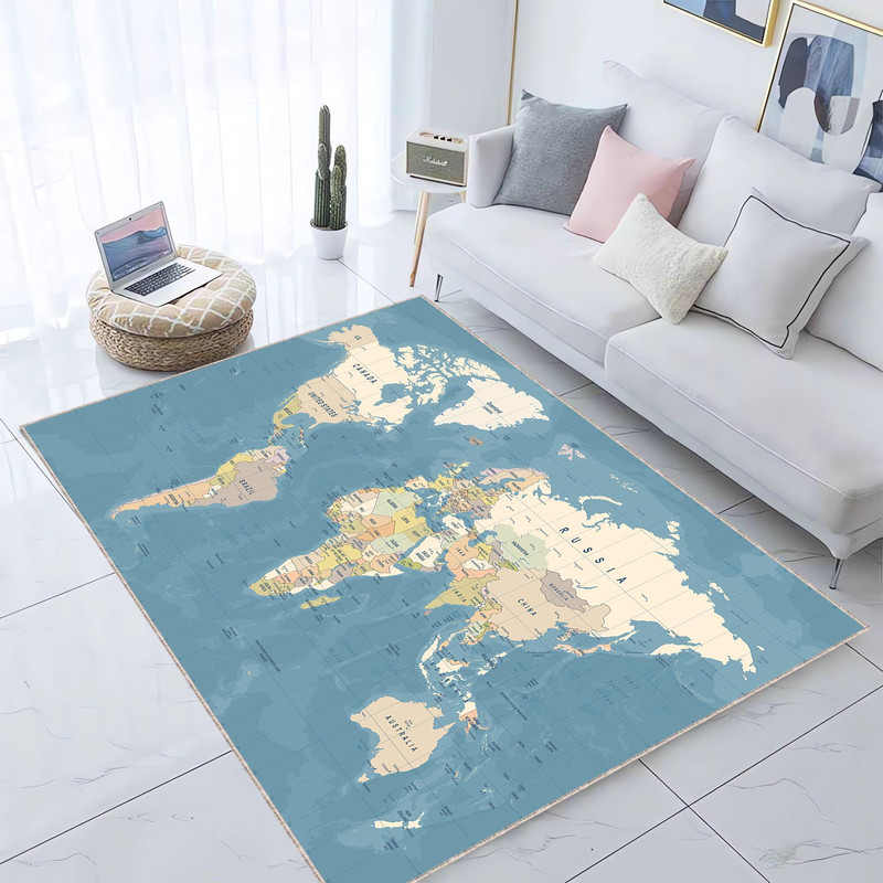 World Map Rug, Floor Map Rug.jpg